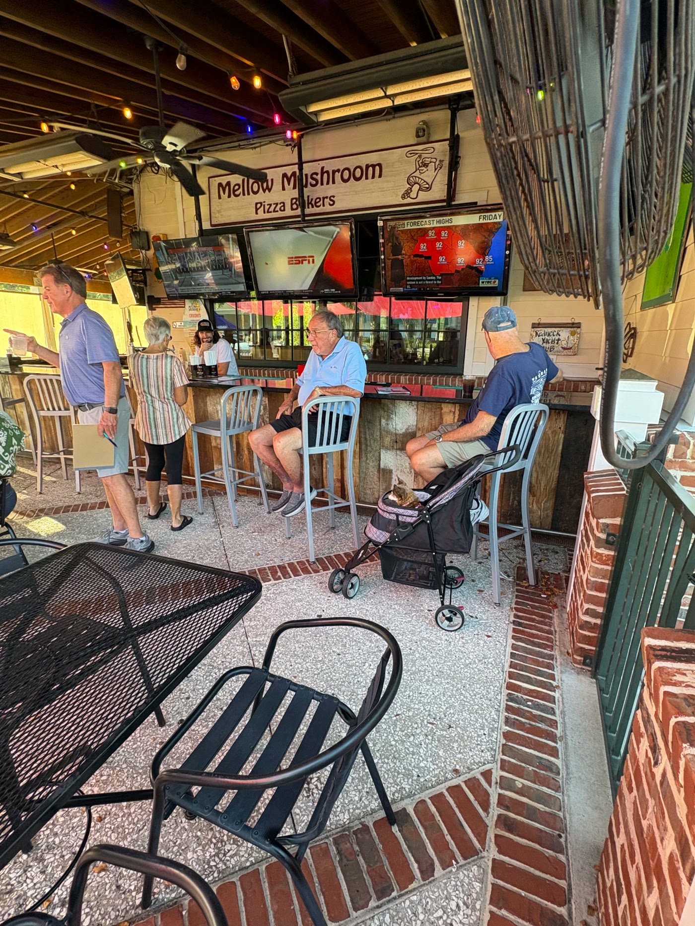 Residents gathered at a local spot for a listening stop